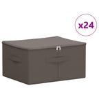 Scatola di Stoccaggio 24 pcs Grigio 50 x 30 x 25 cm