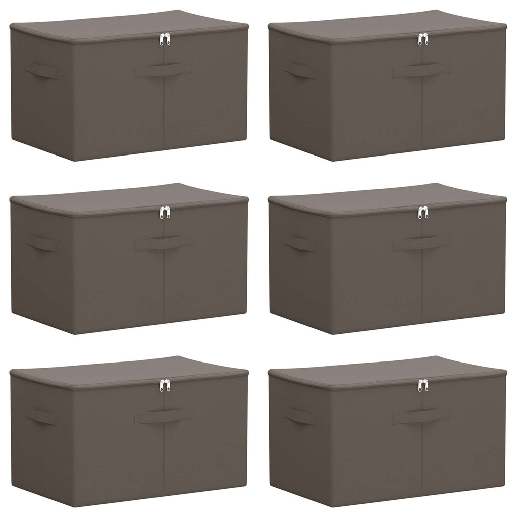 Scatola di Stoccaggio 6 pcs Antracite 55 x 35 x 32 cm