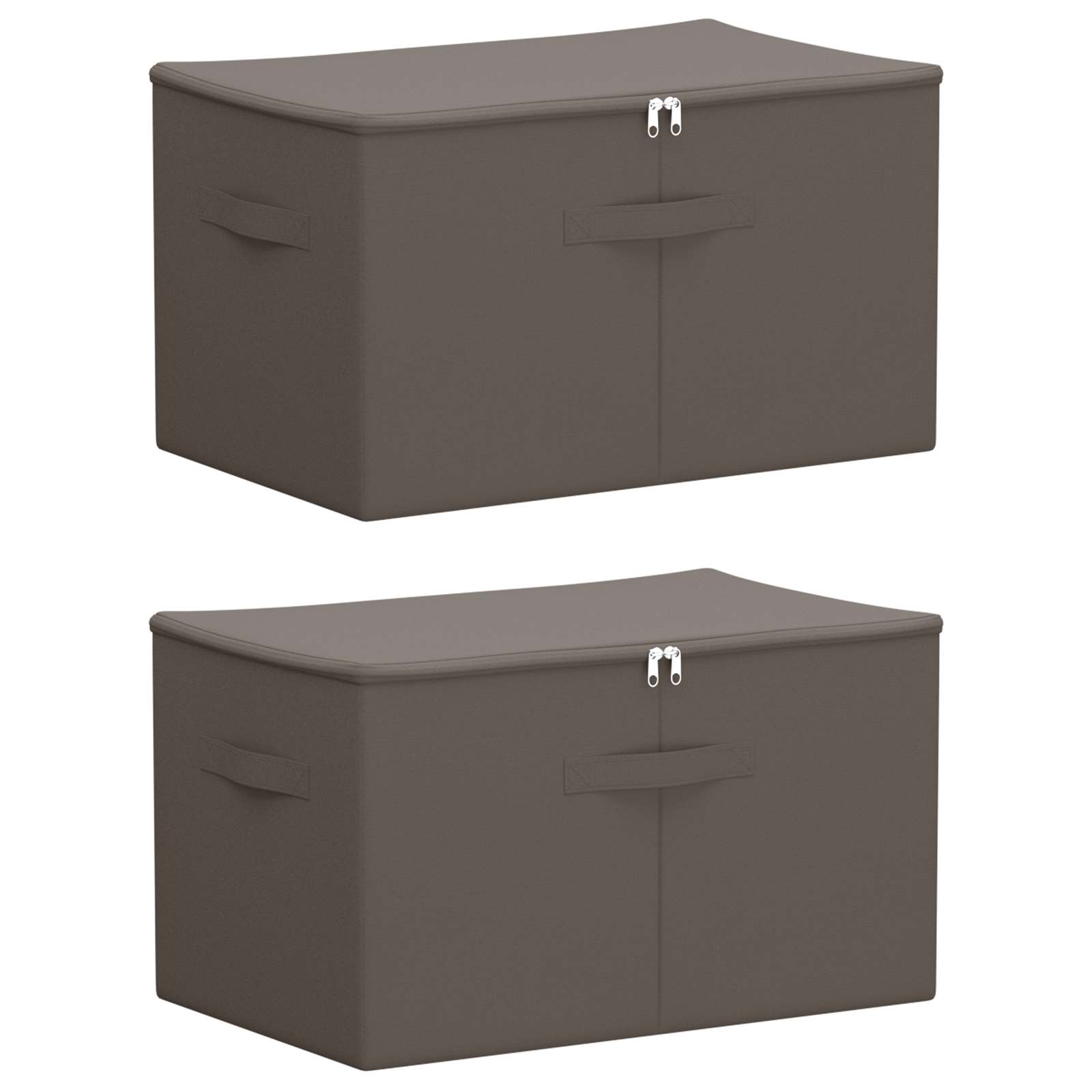 Scatola di Stoccaggio 2 pcs Grigio 60 x 43 x 35 cm
