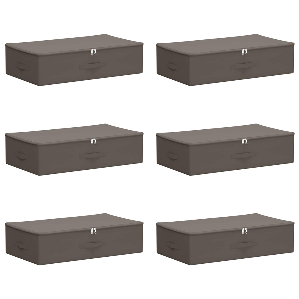 Scatola di Stoccaggio 6 pcs Grigio 70 x 40 x 18 cm