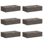 Scatola di Stoccaggio 6 pcs Grigio 70 x 40 x 18 cm