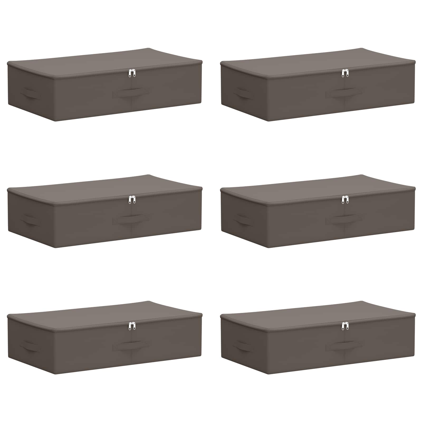Scatola di Stoccaggio 6 pcs Grigio 70 x 40 x 18 cm