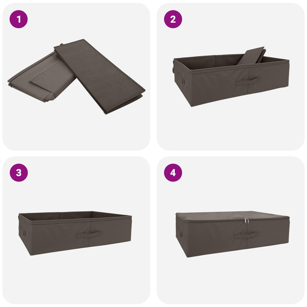 Scatola di Stoccaggio 6 pcs Grigio 70 x 40 x 18 cm
