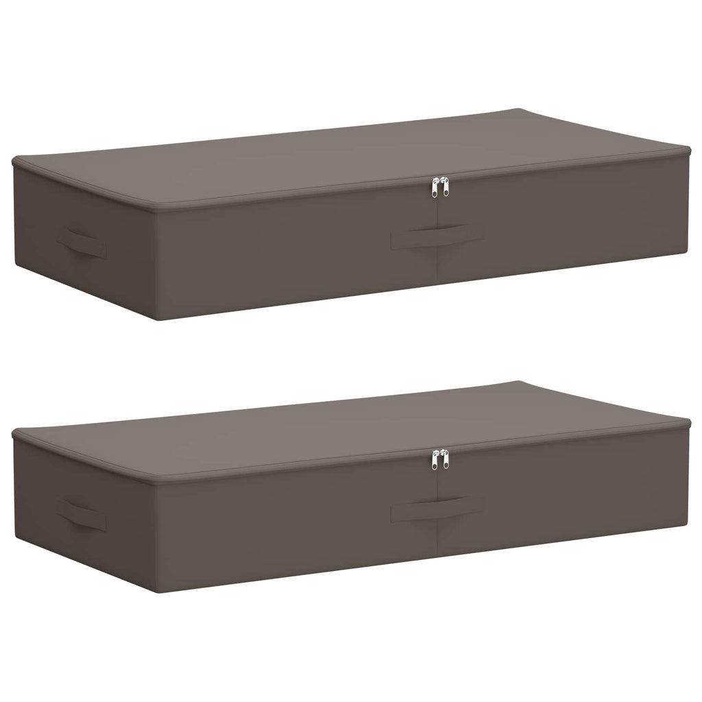 Scatola di Stoccaggio 2 pcs Grigio 90 x 48 x 15 cm