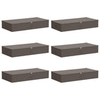 Scatola di Stoccaggio 6 pcs Grigio 90 x 48 x 15 cm