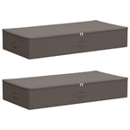 Scatola di Stoccaggio 2 pcs Grigio 100 x 50 x 18 cm