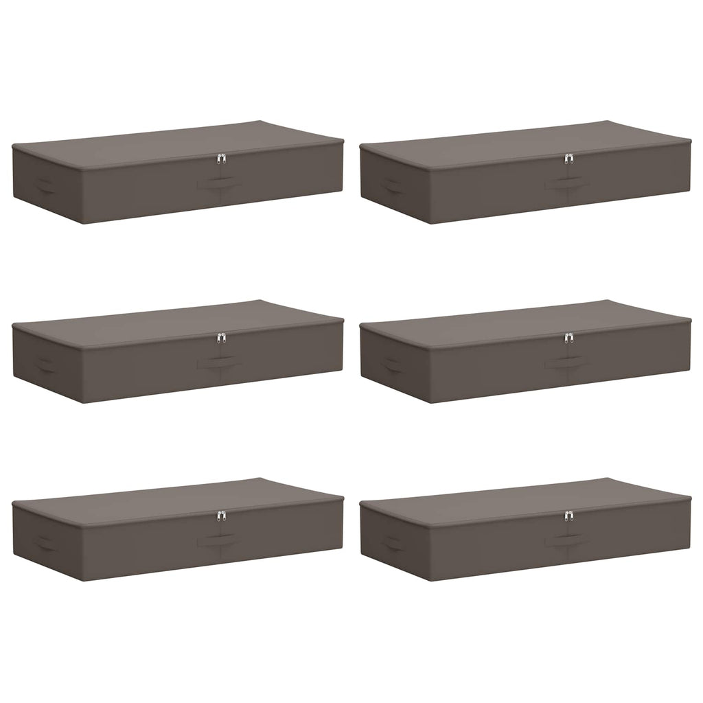 Scatola di Stoccaggio 6 pcs Grigio 100 x 50 x 18 cm