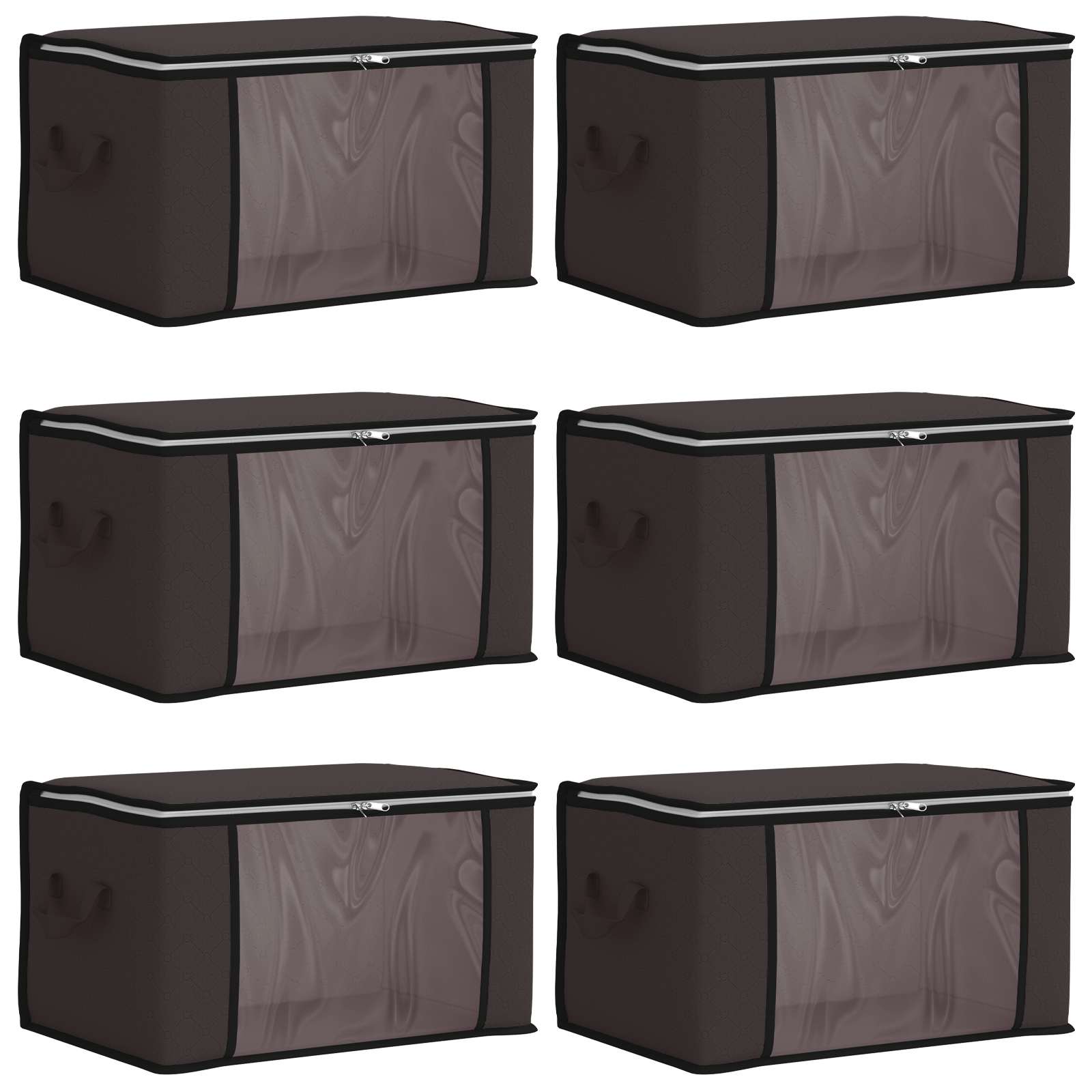 Scatola di stoccaggio con finestra laterale trasparente 6 pcs