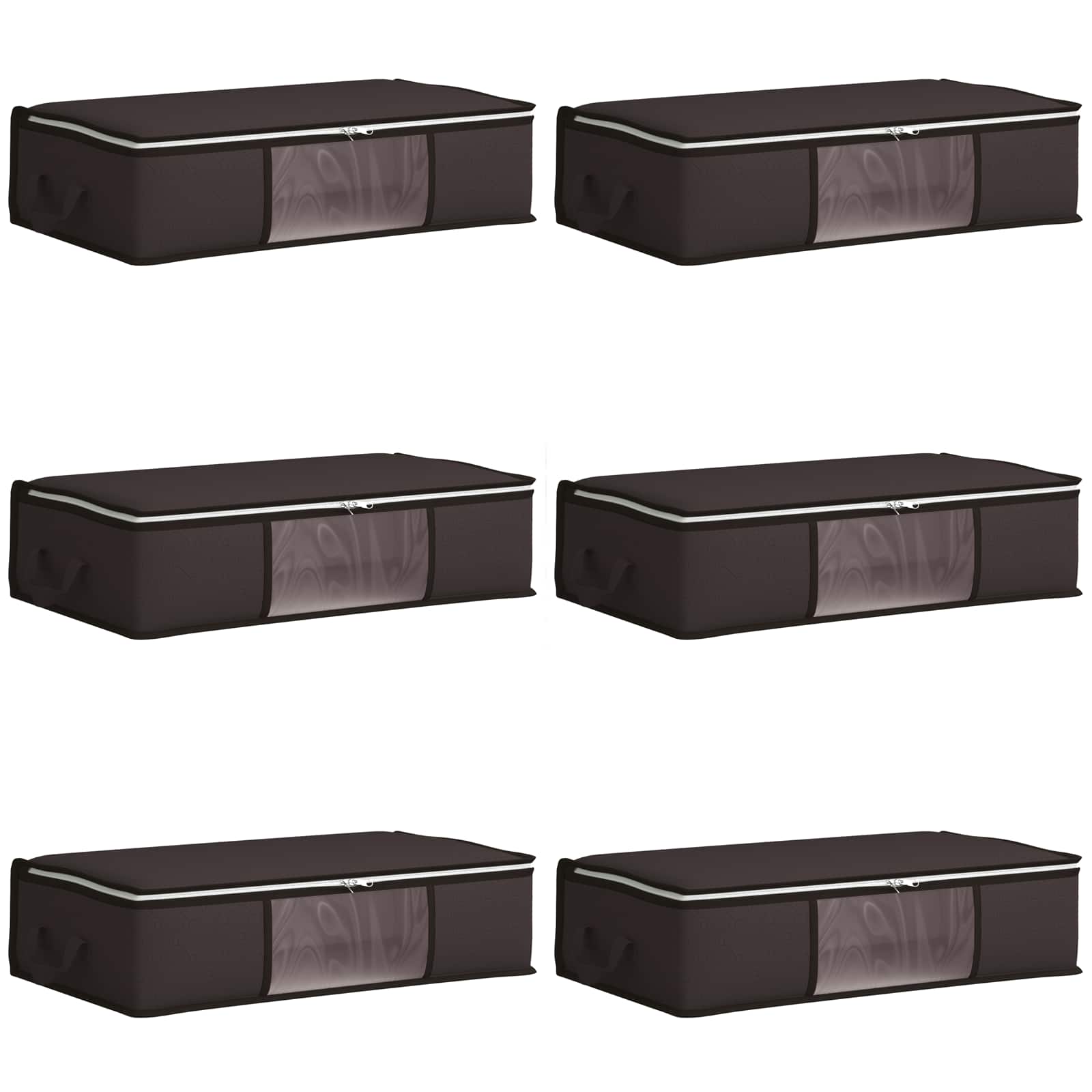 Scatola di stoccaggio con finestra laterale trasparente 6 pcs