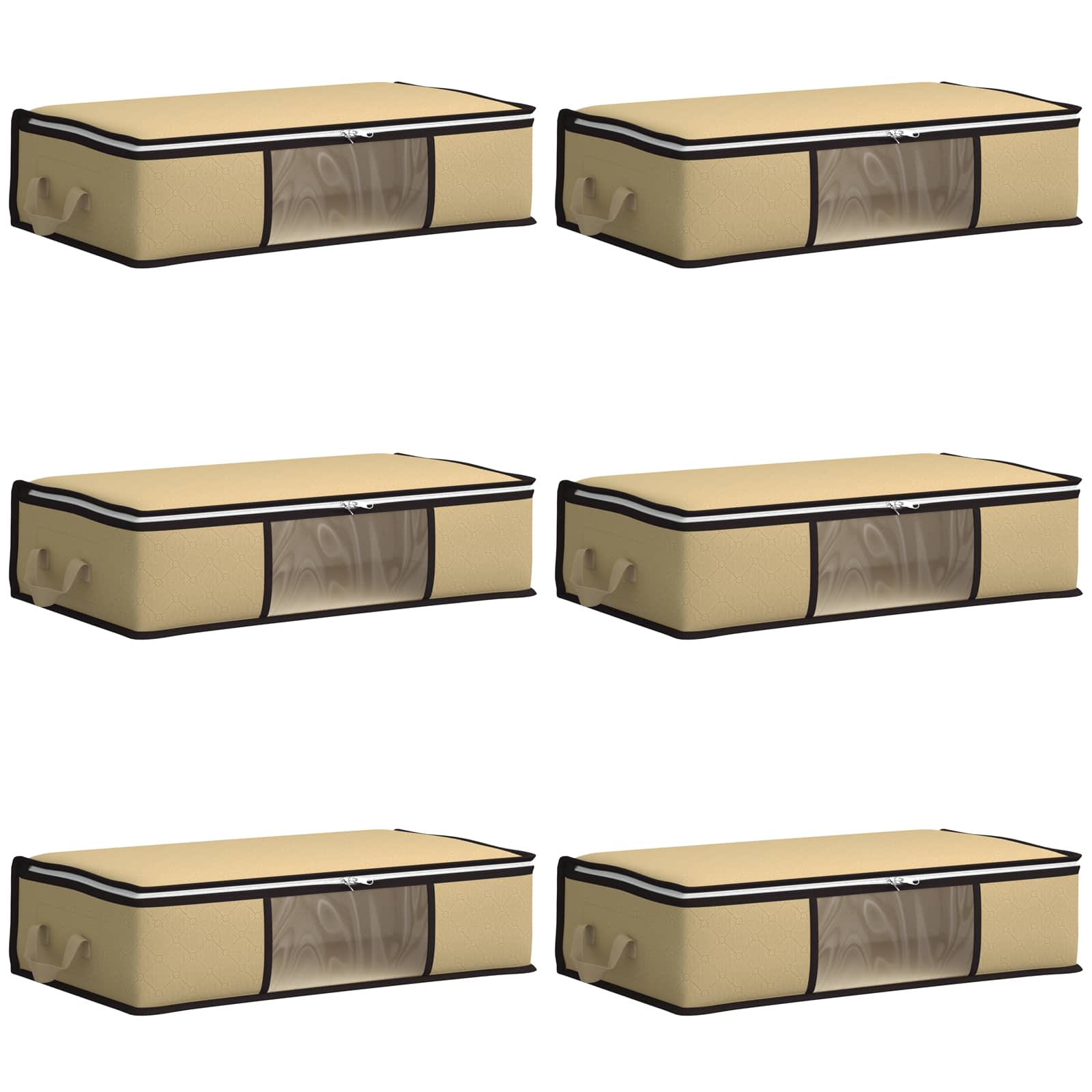 Scatola di stoccaggio con finestra laterale trasparente 6 pcs
