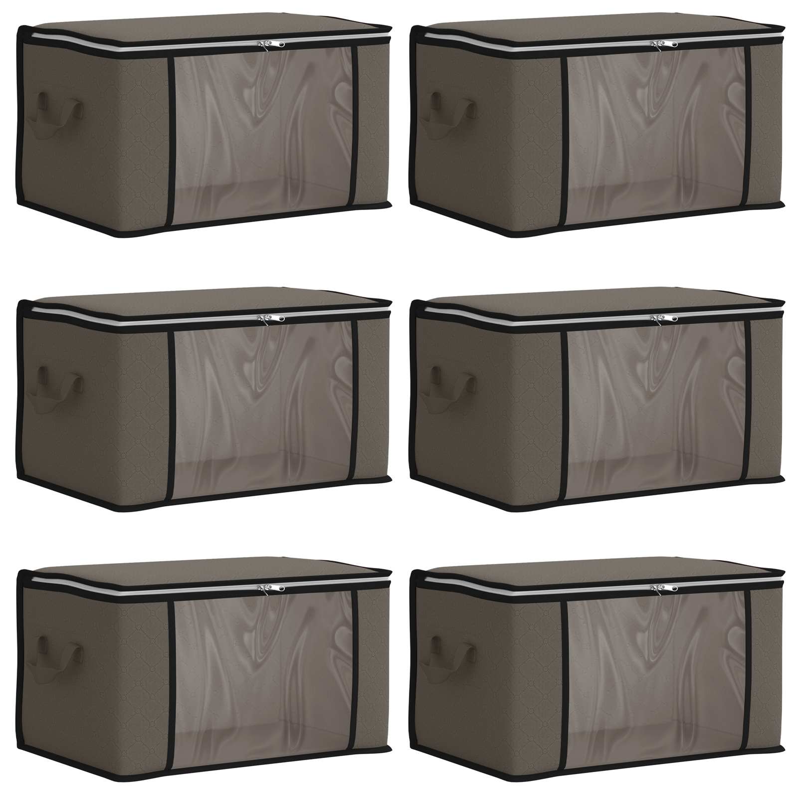 Scatola di stoccaggio con finestra laterale trasparente 6 pcs