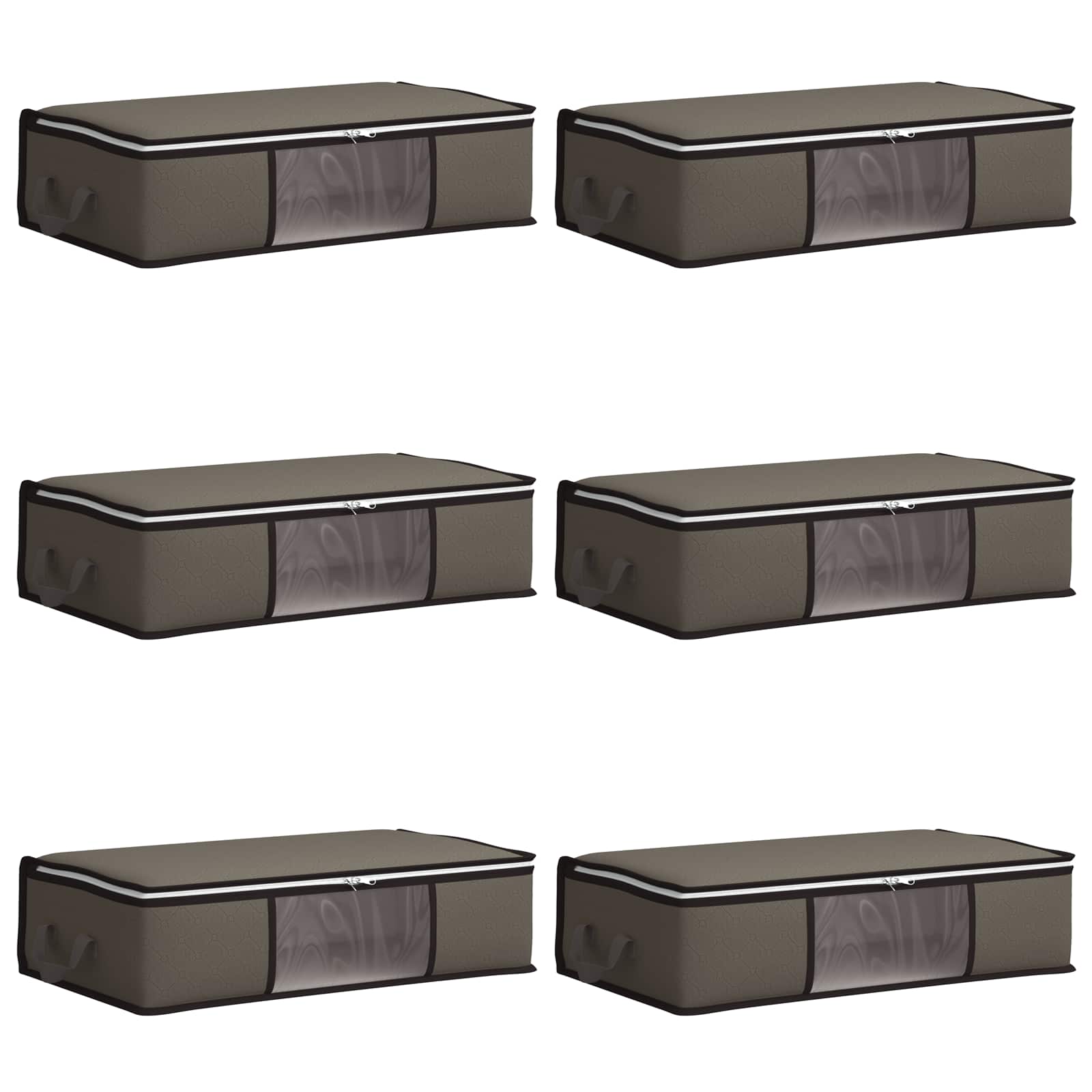 Scatola di stoccaggio con finestra laterale trasparente 6 pcs