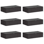 Scatola di stoccaggio con finestra trasparente in alto 6 pcs