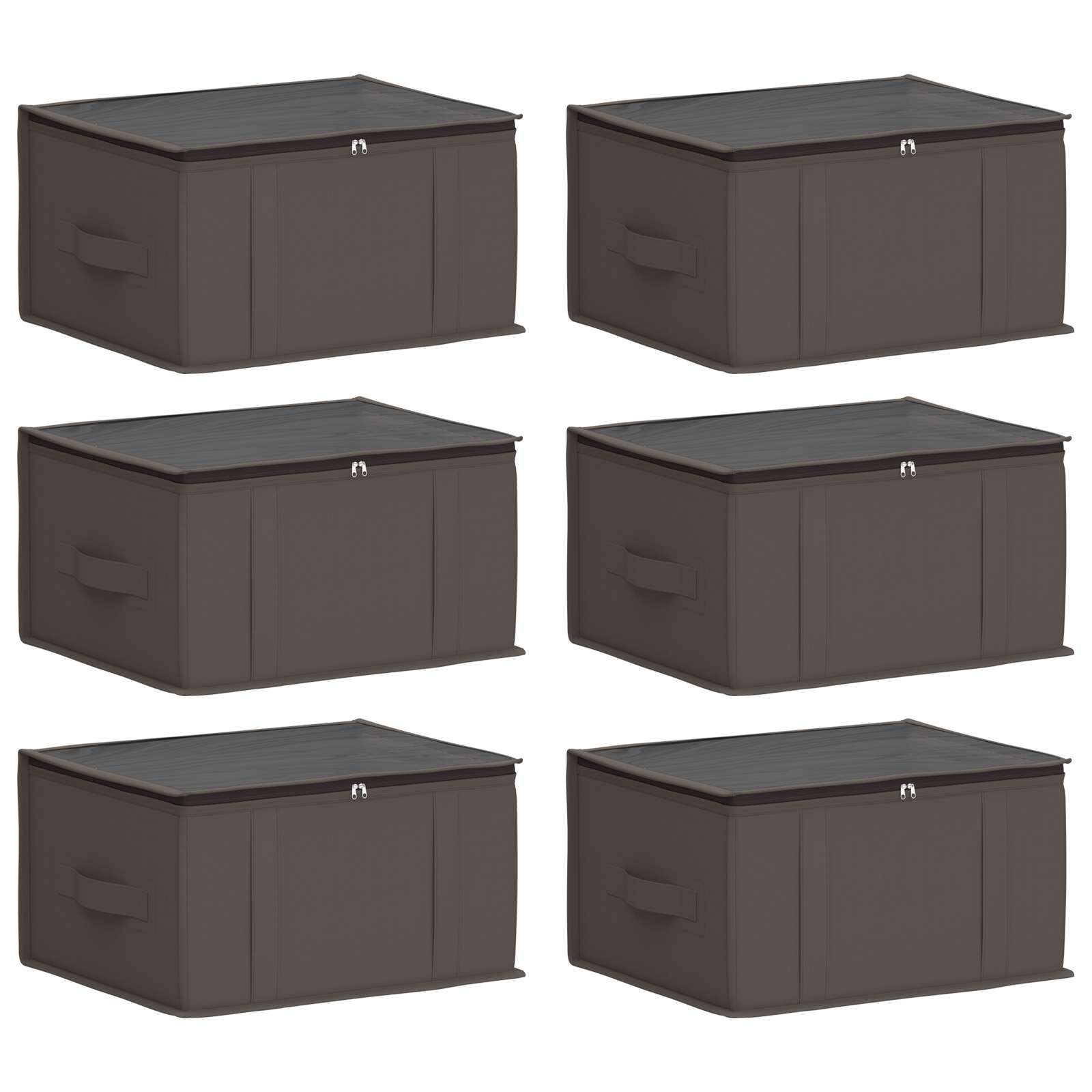 Scatola di stoccaggio con finestra trasparente in alto 6 pcs
