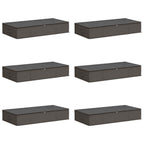 Scatola di stoccaggio con finestra trasparente in alto 6 pcs