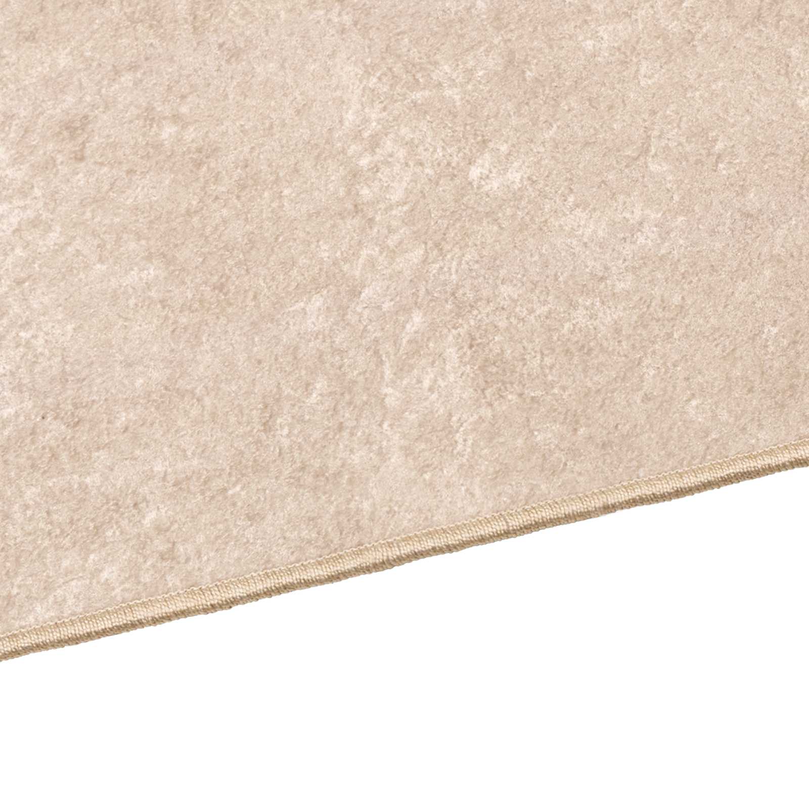 Runner Tappeto MARSA Crema 50 x 200 cm Poliestere e PVC