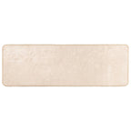Runner Tappeto MARSA Crema 50 x 200 cm Poliestere e PVC