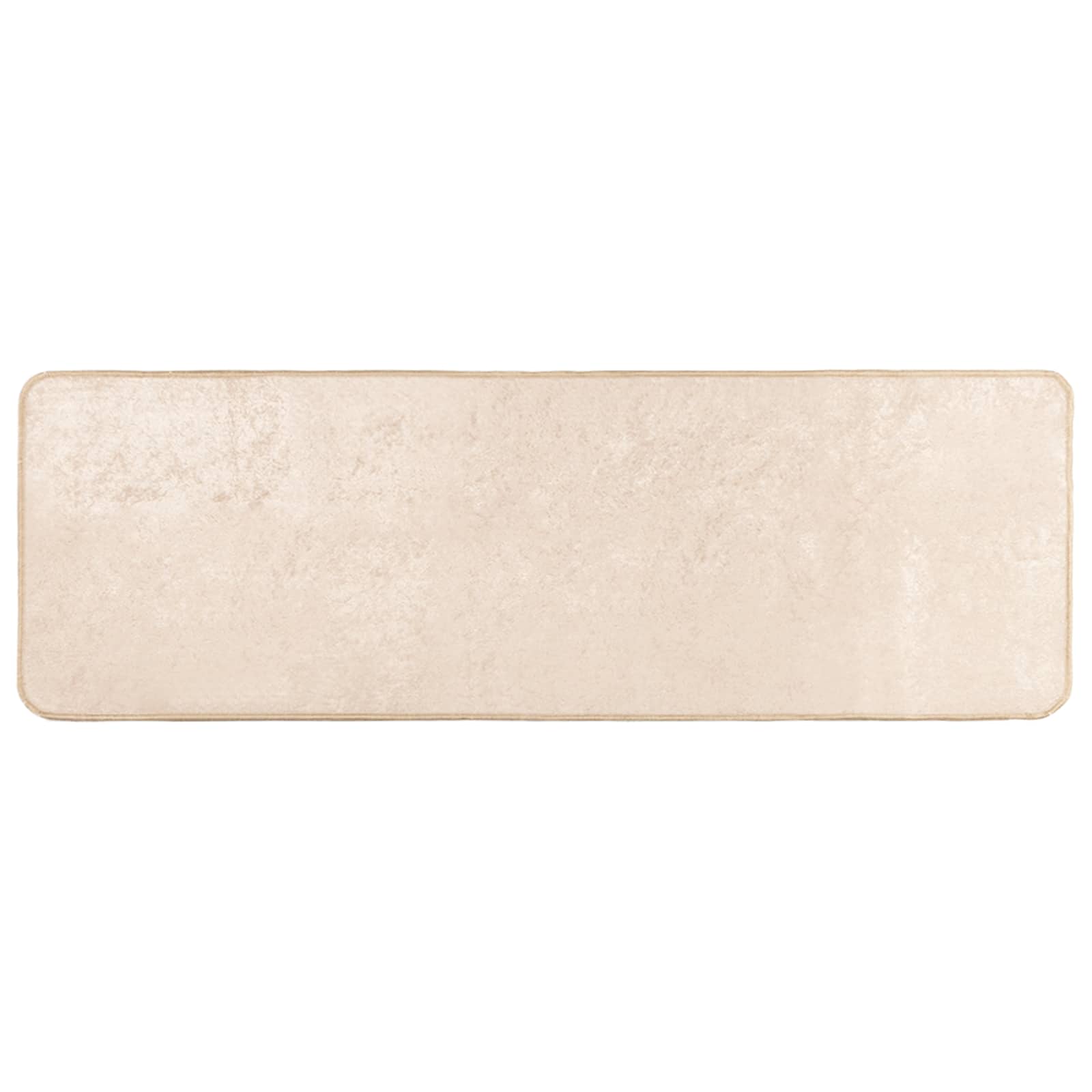 Runner Tappeto MARSA Crema 50 x 200 cm Poliestere e PVC