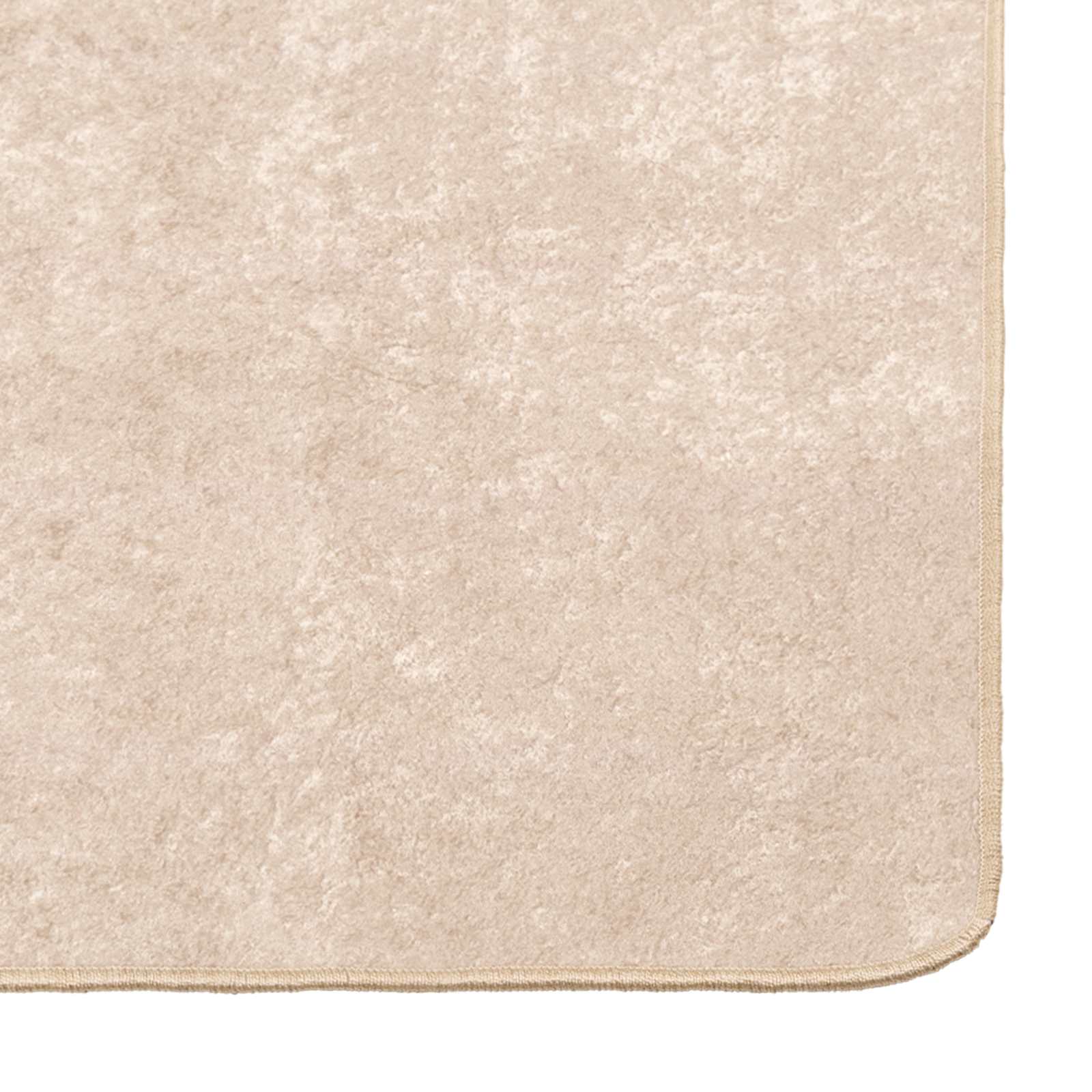 Runner Tappeto MARSA Crema 50 x 450 cm Poliestere e PVC