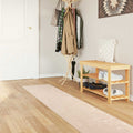 Runner Tappeto MARSA Crema 50 x 450 cm Poliestere e PVC