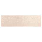 Runner Tappeto MARSA Crema 80 x 250 cm Poliestere e PVC