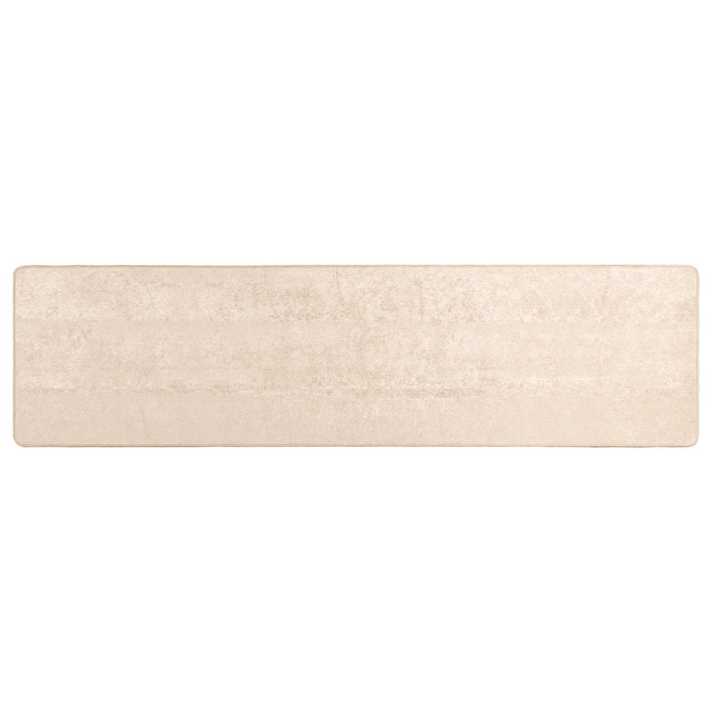 Runner Tappeto MARSA Crema 80 x 300 cm Poliestere e PVC