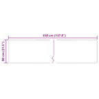 Runner Tappeto MARSA Crema 80 x 350 cm Poliestere e PVC