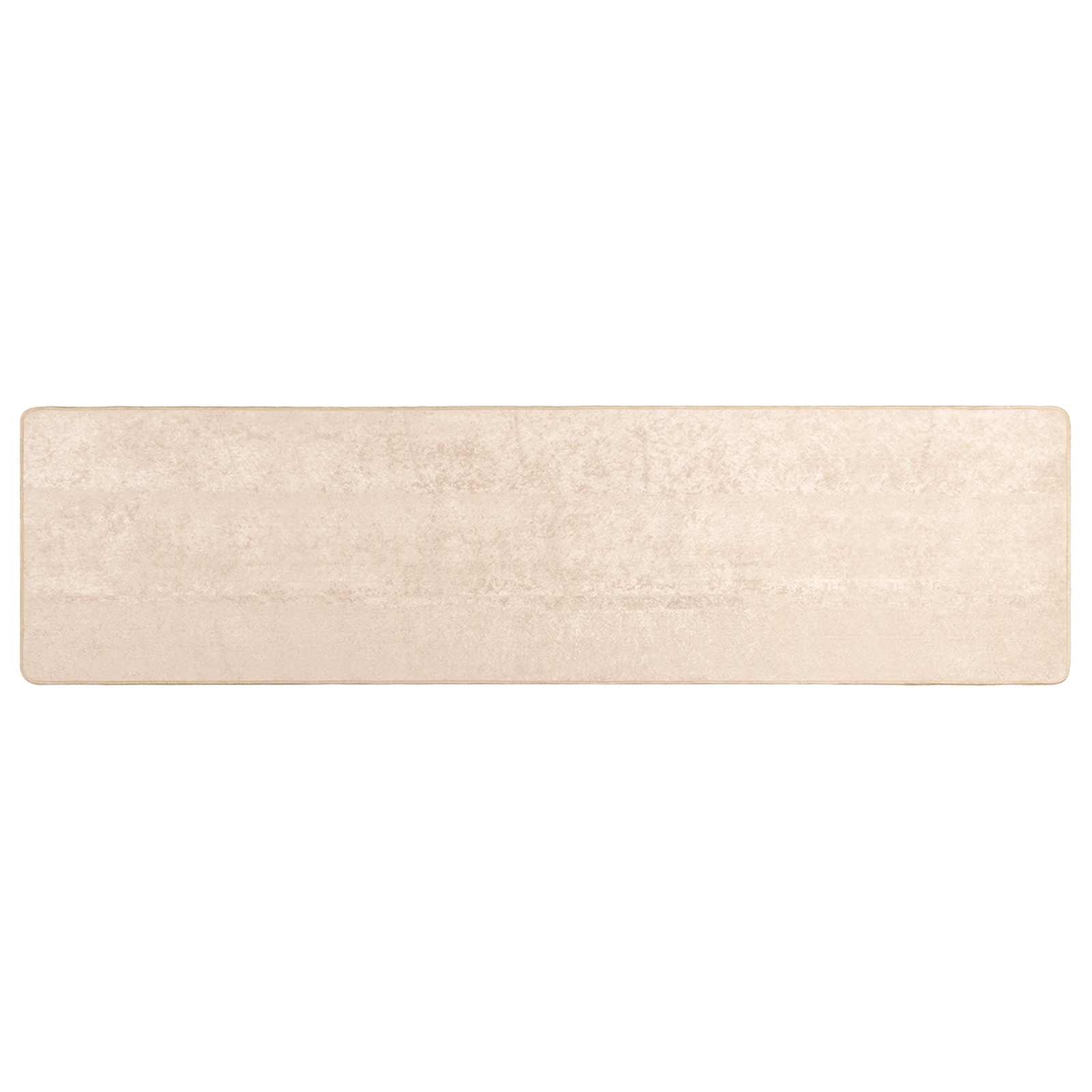 Runner Tappeto MARSA Crema 100 x 350 cm Poliestere e PVC