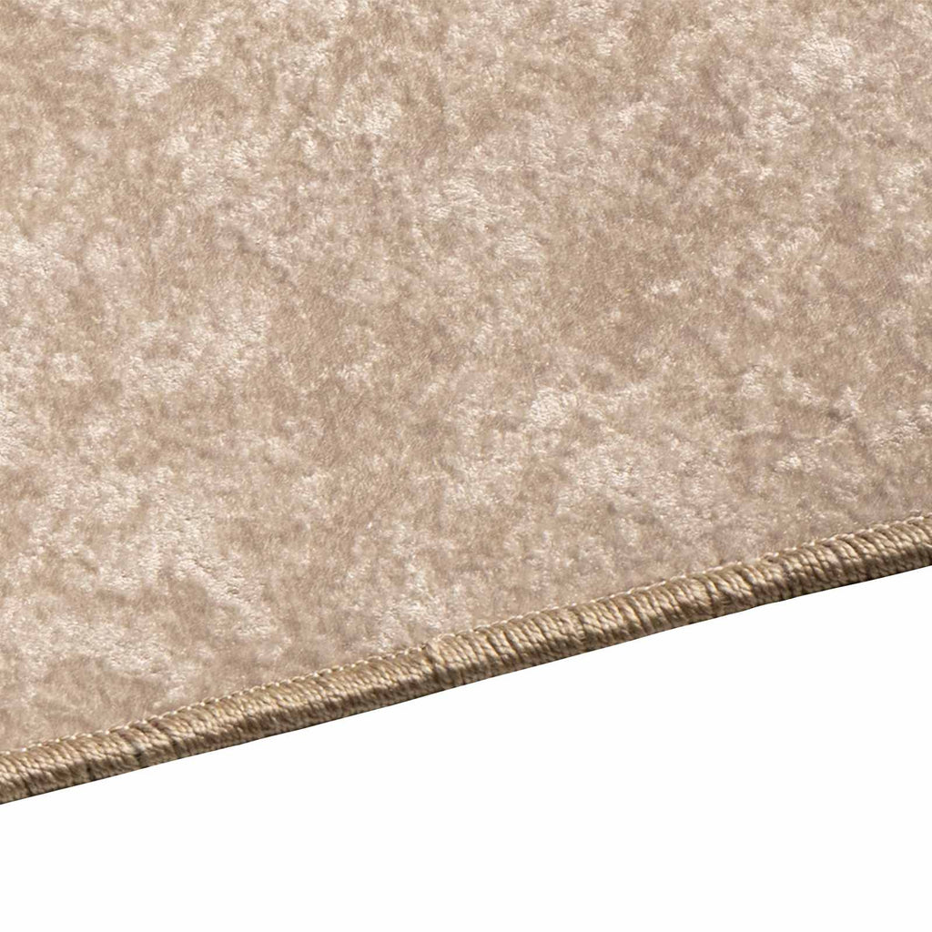 Runner Tappeto MARSA Beige 50 x 150 cm Poliestere e PVC