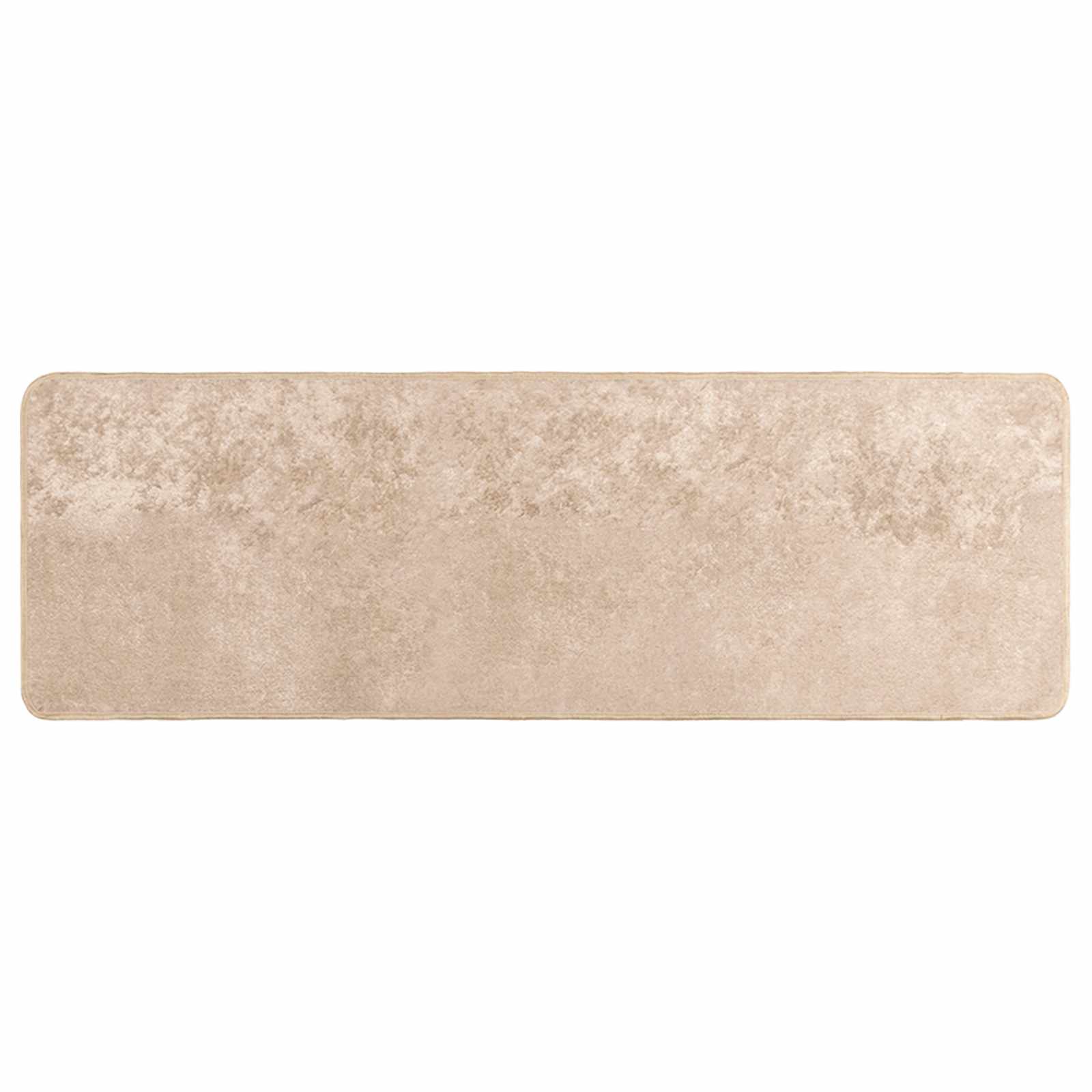 Runner Tappeto MARSA Beige 50 x 150 cm Poliestere e PVC