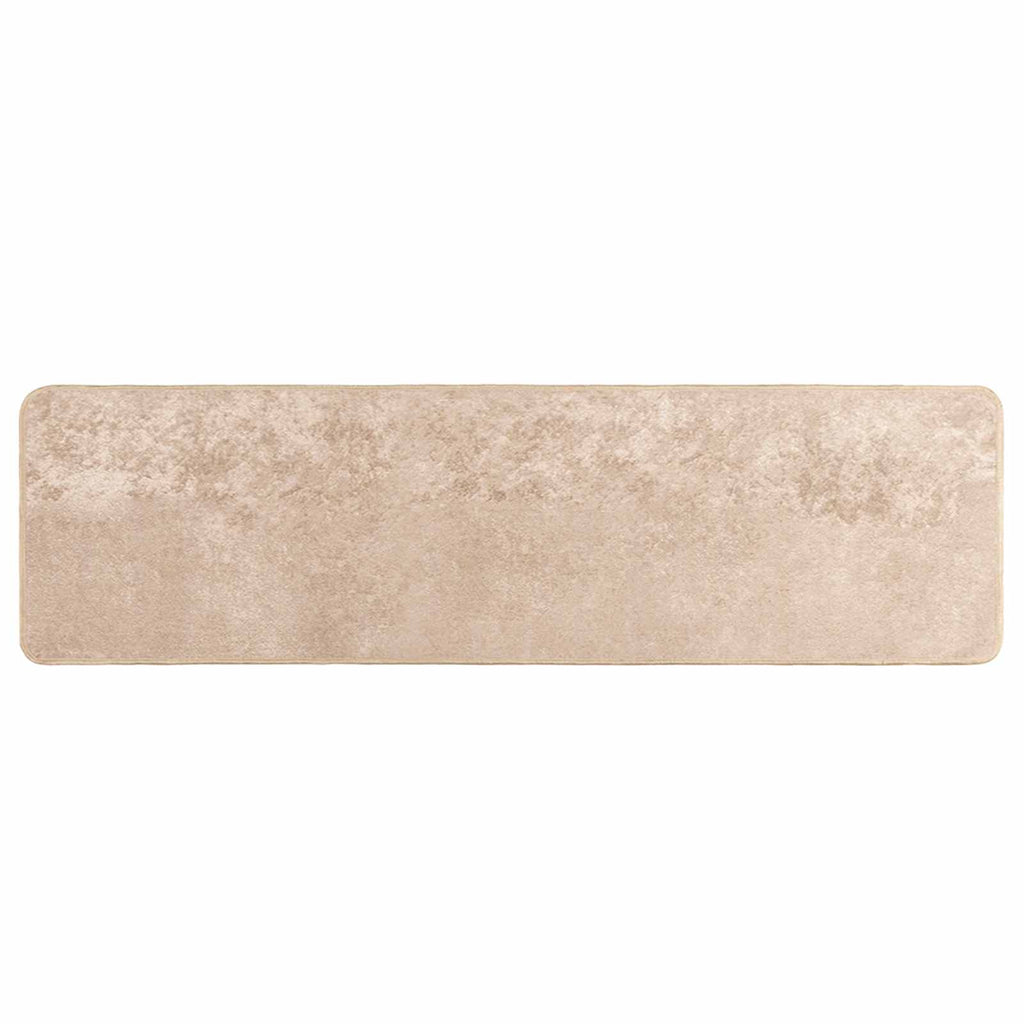 Runner Tappeto MARSA Beige 50 x 200 cm Poliestere e PVC