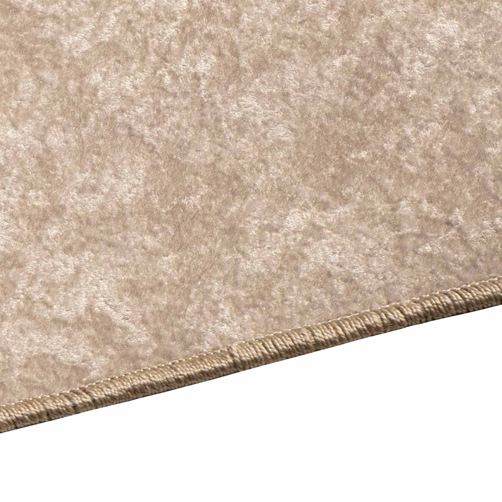 Runner Tappeto MARSA Beige 50 x 400 cm Poliestere e PVC