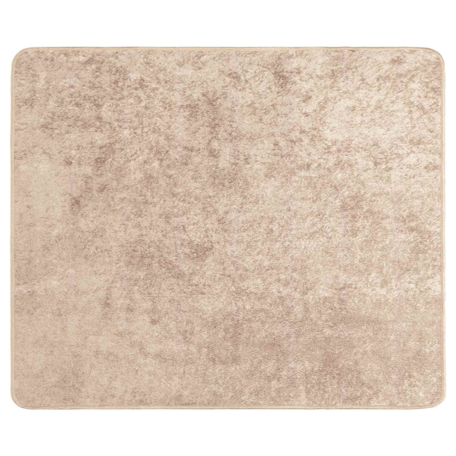 Runner Tappeto MARSA Beige 80 x 100 cm Poliestere e PVC