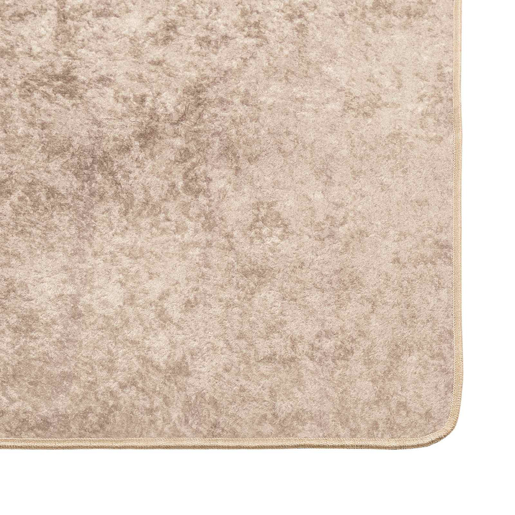 Runner Tappeto MARSA Beige 80 x 150 cm Poliestere e PVC
