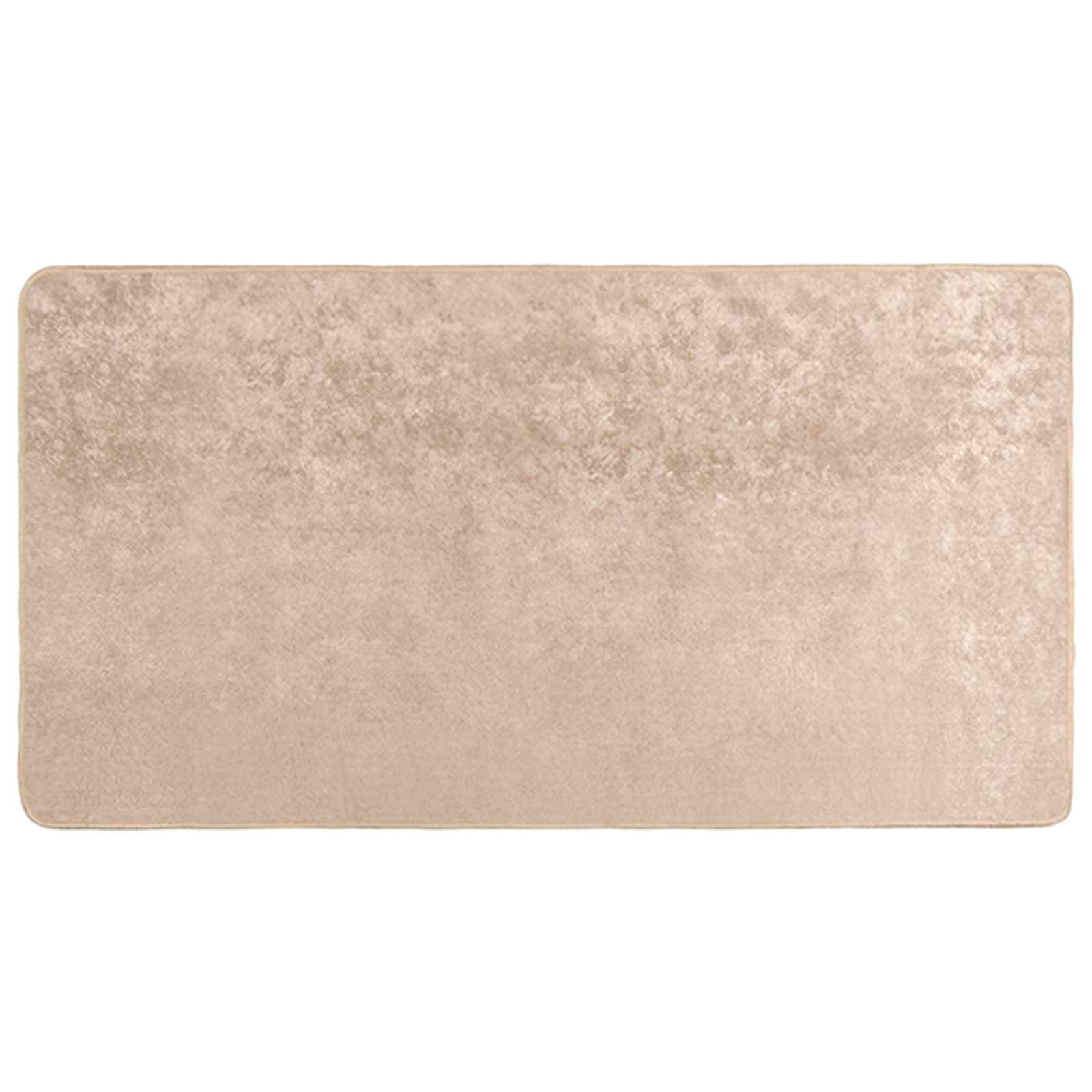 Runner Tappeto MARSA Beige 80 x 150 cm Poliestere e PVC