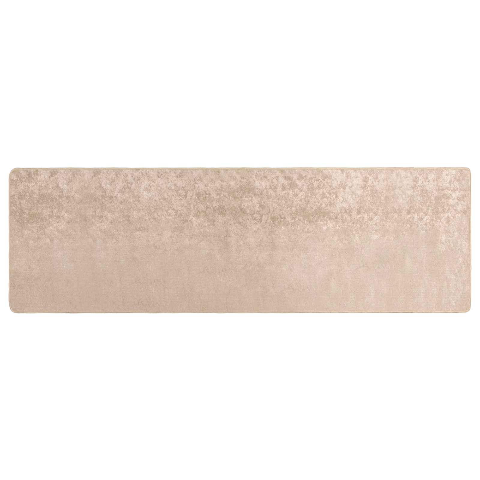 Runner Tappeto MARSA Beige 80 x 250 cm Poliestere e PVC
