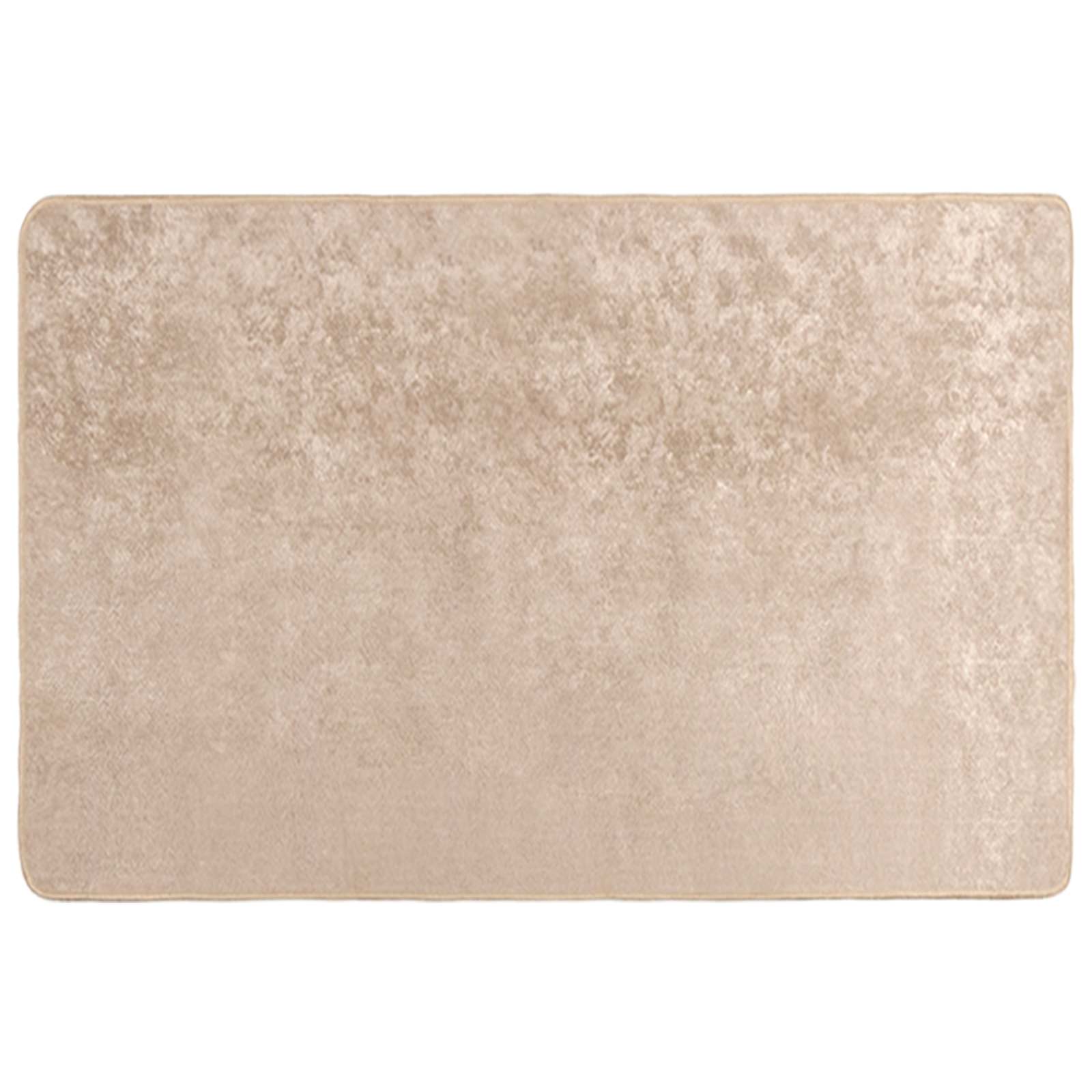 Runner Tappeto MARSA Beige 100 x 150 cm Poliestere e PVC