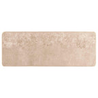Runner Tappeto MARSA Beige 100 x 250 cm Poliestere e PVC