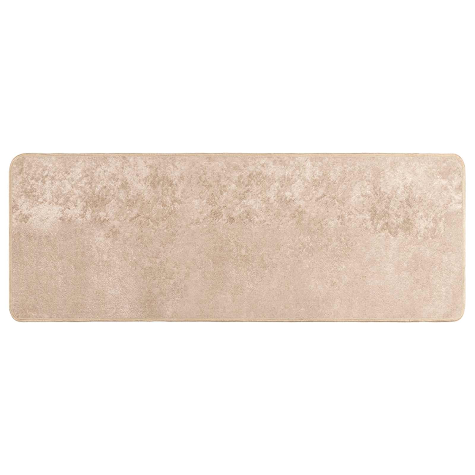 Runner Tappeto MARSA Beige 100 x 250 cm Poliestere e PVC