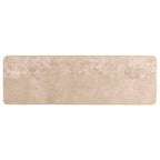 Runner Tappeto MARSA Beige 100 x 300 cm Poliestere e PVC