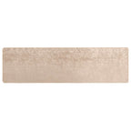 Runner Tappeto MARSA Beige 100 x 400 cm Poliestere e PVC