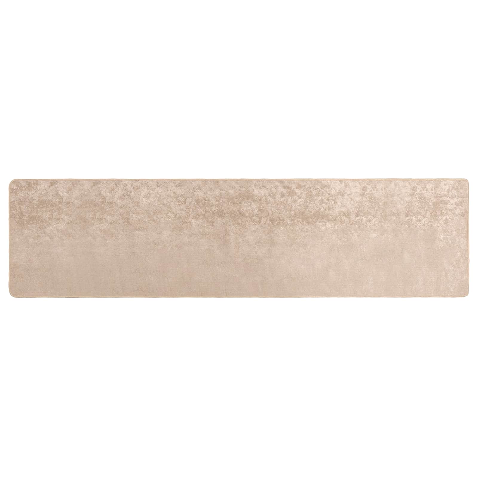 Runner Tappeto MARSA Beige 100 x 450 cm Poliestere e PVC