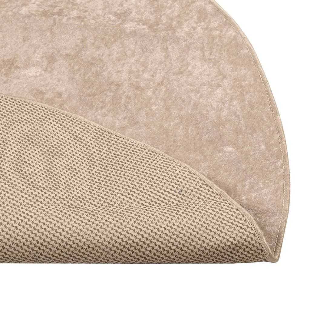 Runner Tappeto MARSA Beige 120 x 120 cm Poliestere e PVC
