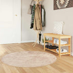Runner Tappeto MARSA Beige 120 x 120 cm Poliestere e PVC