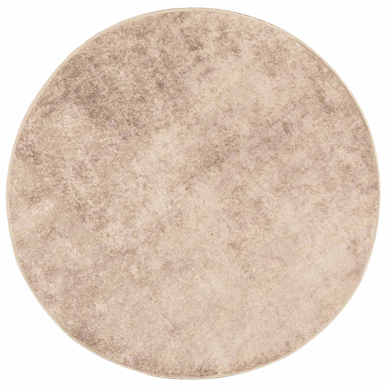 Runner Tappeto MARSA Beige 120 x 120 cm Poliestere e PVC