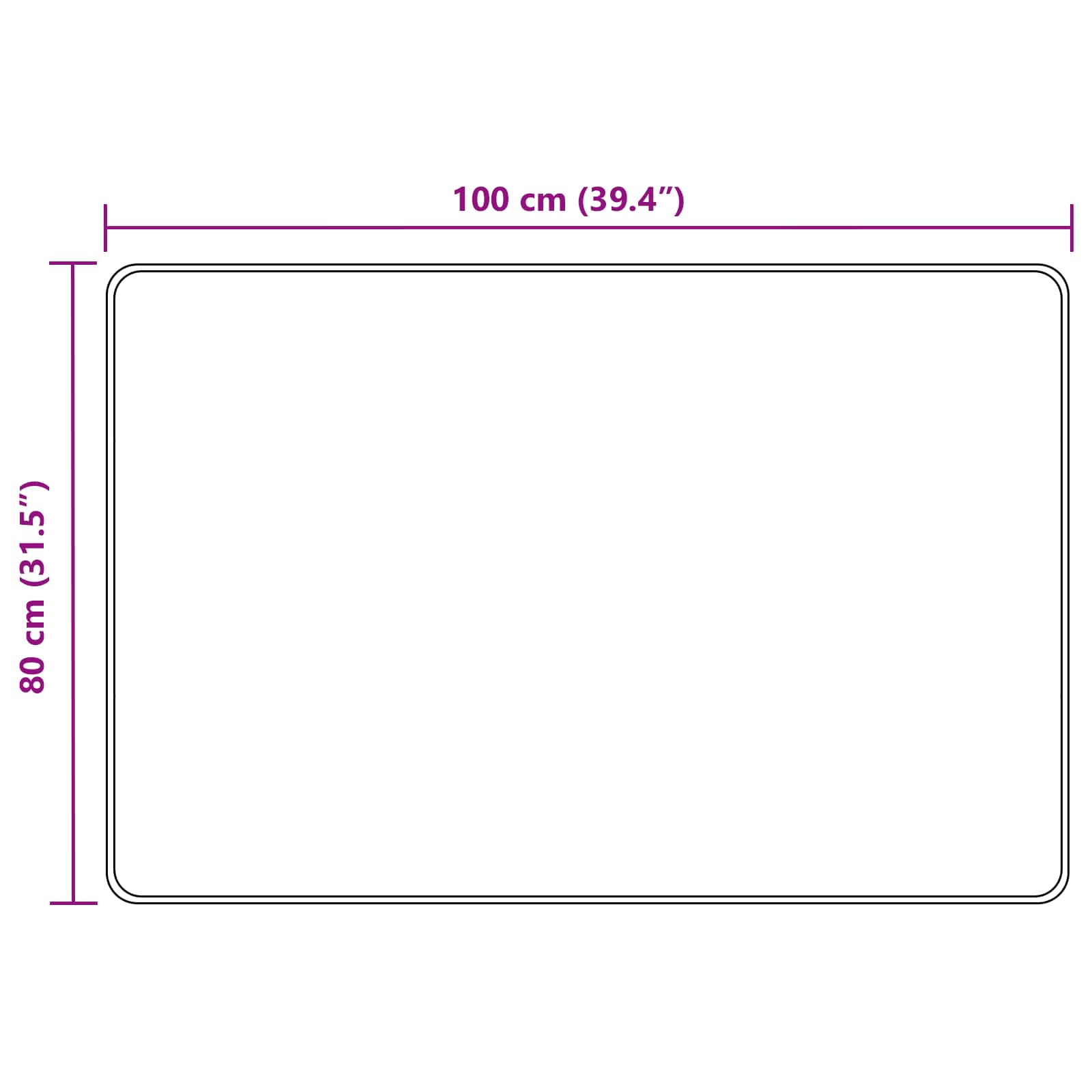Runner Tappeto MARSA Sabbia 80 x 100 cm Poliestere e PVC