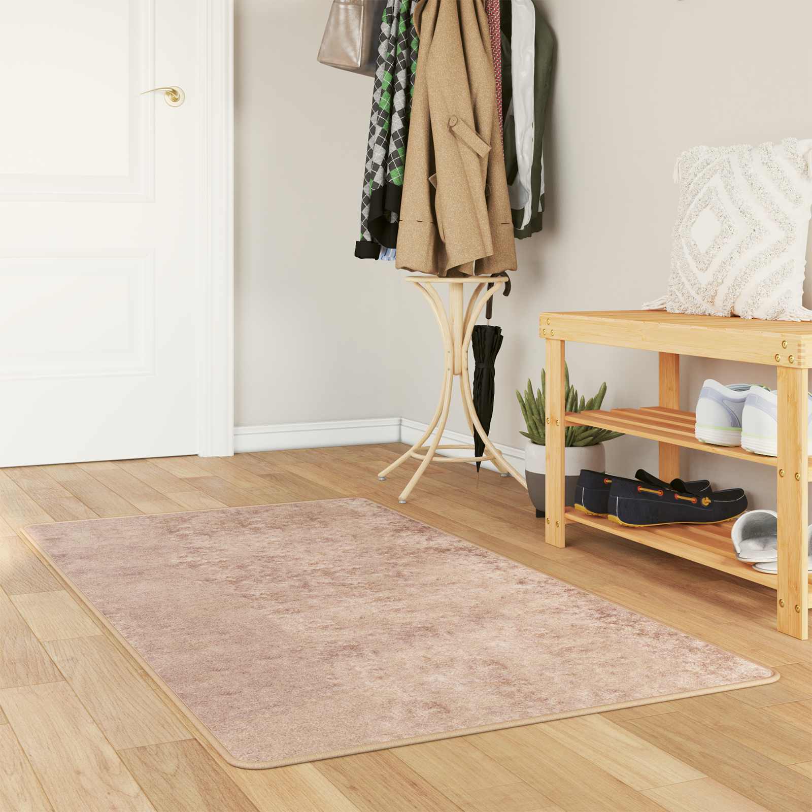 Runner Tappeto MARSA Sabbia 80 x 150 cm Poliestere e PVC