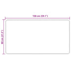 Runner Tappeto MARSA Sabbia 80 x 150 cm Poliestere e PVC