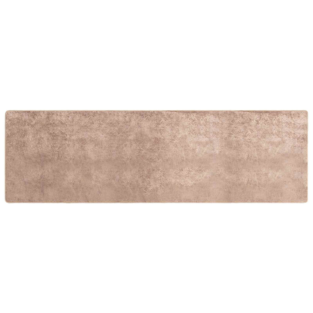 Runner Tappeto MARSA Sabbia 80 x 250 cm Poliestere e PVC