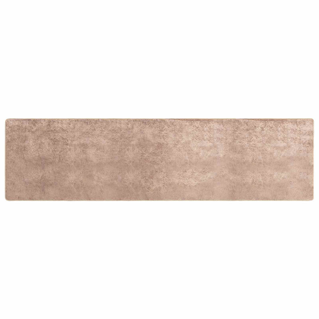 Runner Tappeto MARSA Sabbia 80 x 300 cm Poliestere e PVC